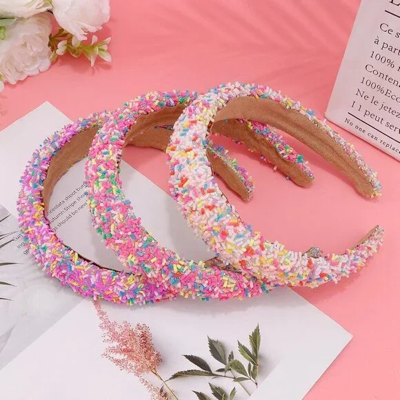 Colorful Glitter Padded Headbands for Women Casual and Party wear - Picture 7 of 7